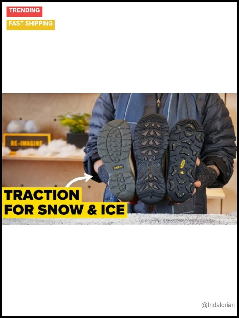 Men's Waterproof Insulated Snow Boots Pull On Mid Calf Leather